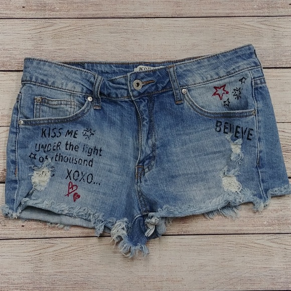 ZCO Pants - ZCO Graffiti Jean Shorts